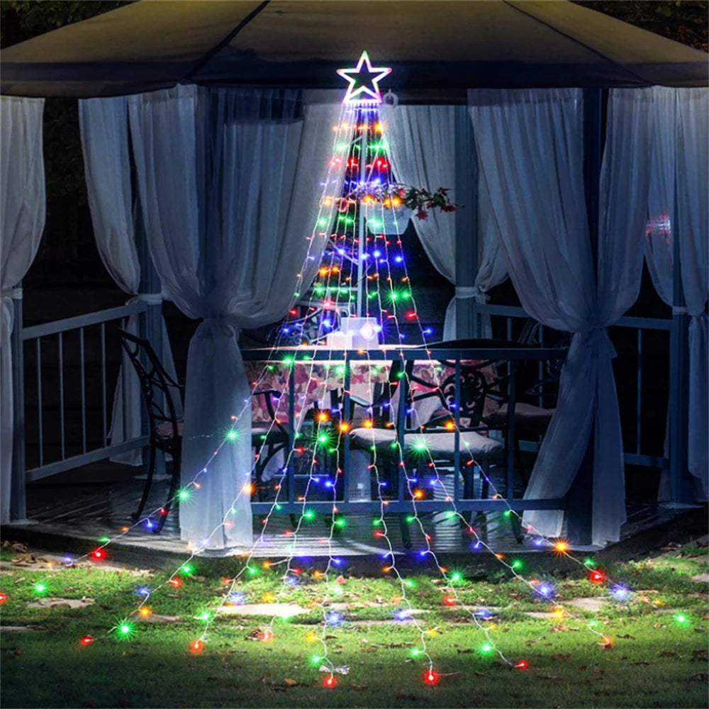 LED String Lights Waterfall Meteor Lights Christmas Lights Wedding Garden Christmas Decoration Outdoor Holiday Decoration