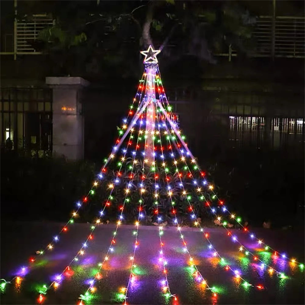 LED String Lights Waterfall Meteor Lights Christmas Lights Wedding Garden Christmas Decoration Outdoor Holiday Decoration