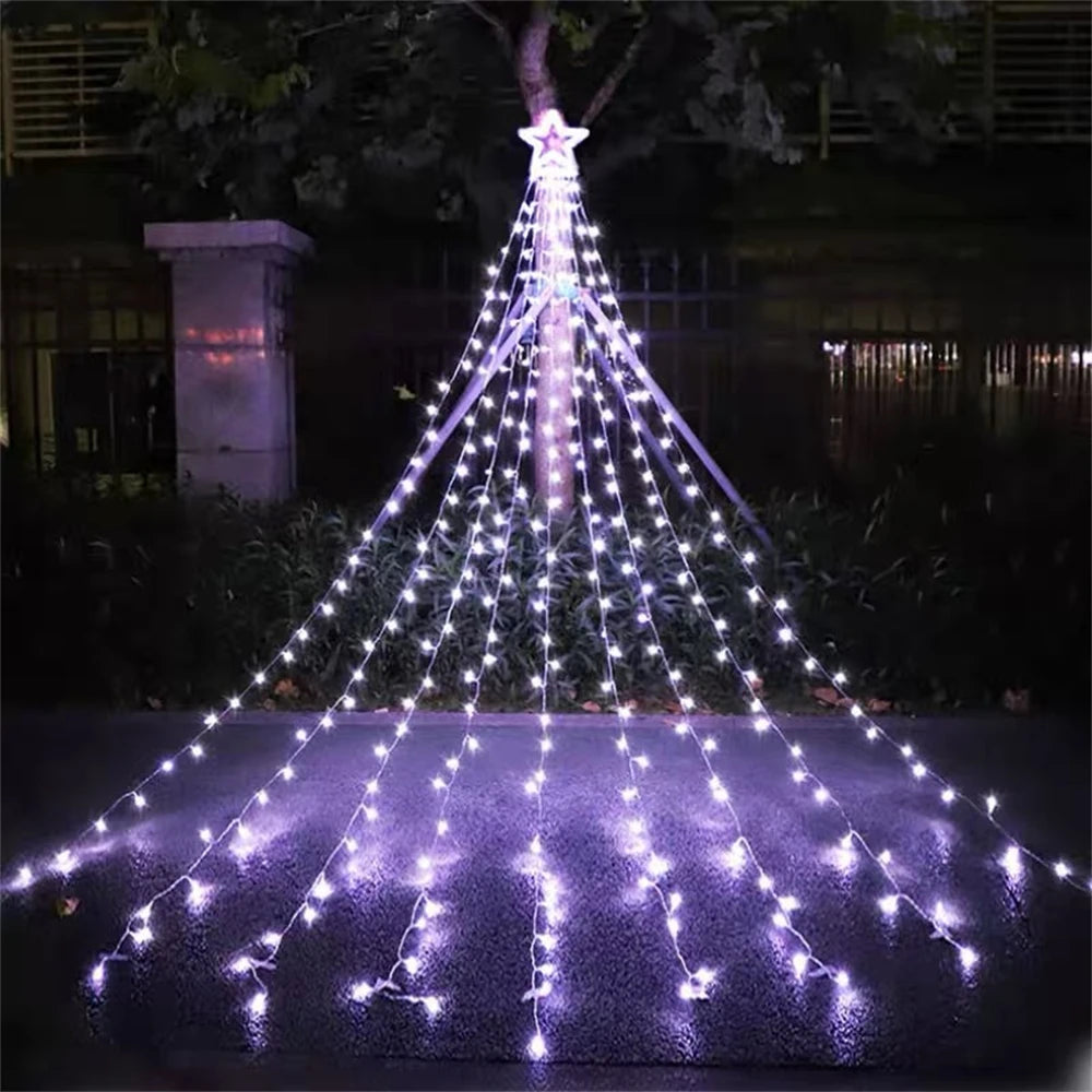 LED Christmas Shower String Lights ✨ Waterfall Effect